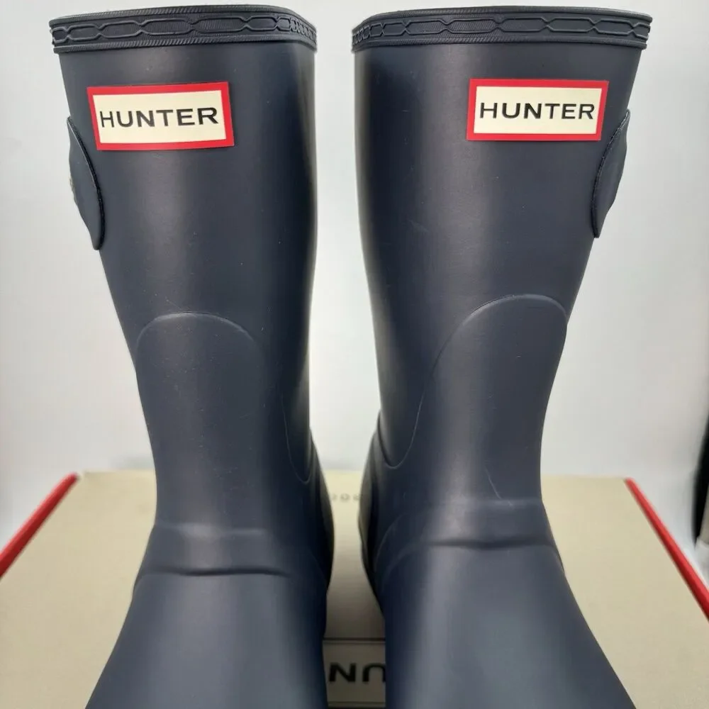 Hunter Women's Original Short Boot Navy Blue US 10 Waterproof, Rain Boot